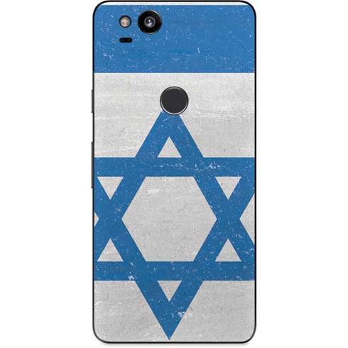 Israel Flag Distressed Google Pixel 2 Skin
